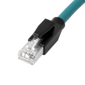 Alvin's Cables M12 X-Code 8 Pin Female to RJ45 Ethernet Cable Cat6a High-Flex