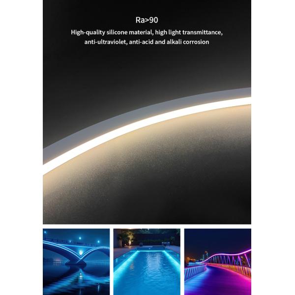 16 * 16mm IP68 Waterproof LED Neon Flex Strip Light Swimming Pool LED Neon Flex Outdoor