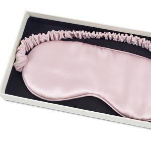 Cheap 21*9cm Soft Mulberry Silk Cover The Eyes While Sleeping With Elastic Strap for sale