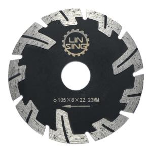 Protected Turbo Teeth Diamond Disc for Marble Brick Curb Cutting 22.23mm Arbor