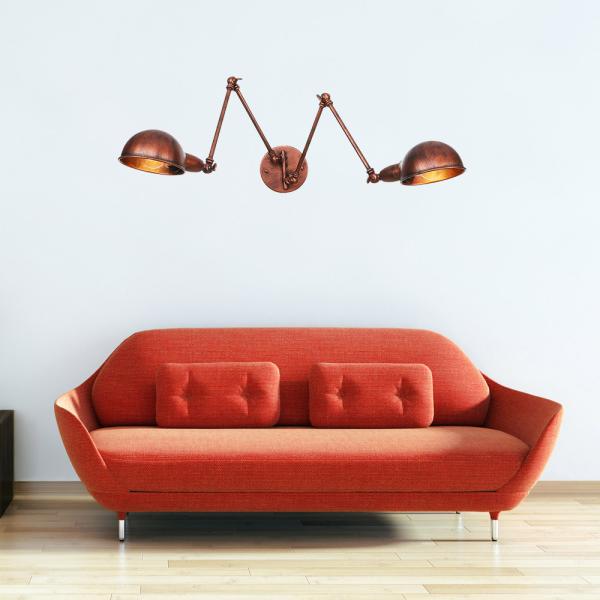Rh lighting RH Industrial Wall Lamp Iron Rocker Retro Loft swing arm lamp (WH-VR-103)