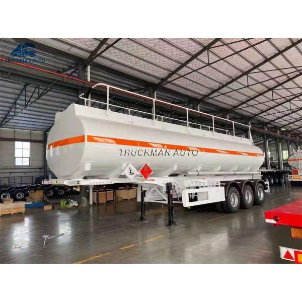 3 Axle 45000 Liter Oil Tank Semi Trailer Mechanical Suspension