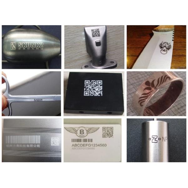 50 Watt Industrial Laser Marking Systems Enclosed Cabinet Good Stability