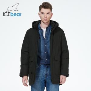 Convenient Mens Parka Jacket Size L To 4XL Bio Down Jacket With Many Pockets