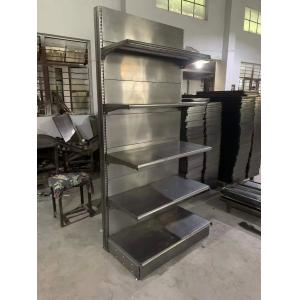 Factory custom color size metal single-sided department store shelves black