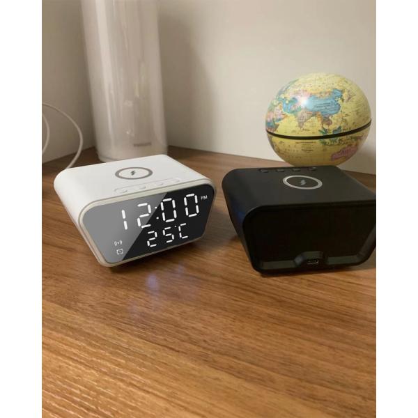 3 In 1 Fast Qi Wireless Charger Clock 15w For Mobile Phones