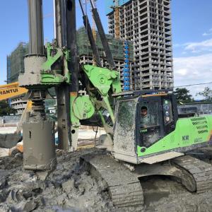 KR125A Hydraulic Rotary Drilling Rig Soil Condition Foundation Construction