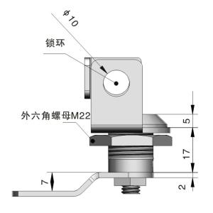 Padlockable Quarter Turn Lock Chrome Coated Industrial Cam Cylinder Locks