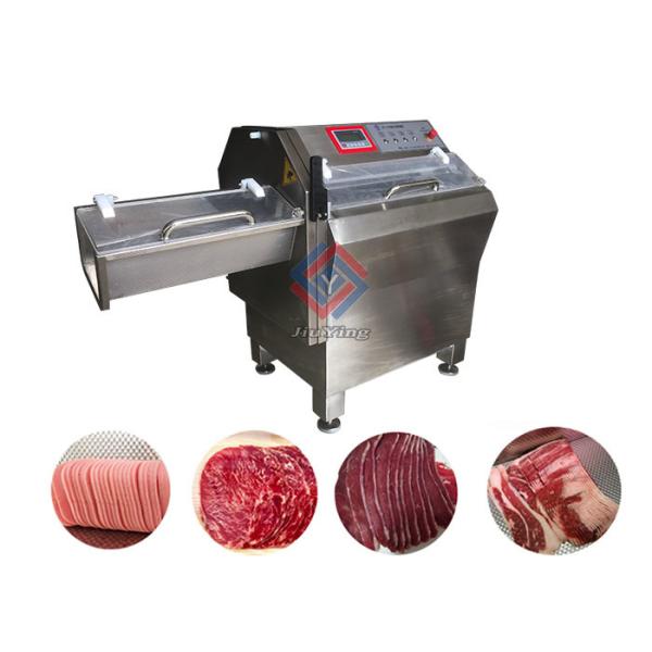 Automatic Frozen Bacon Slicer Machine / Sausage Steak Ham And Cheese Slicer