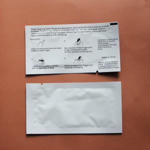 ODM Dog Teeth Cleaning Wipes Finger Pads Mint Flavor One Time Use