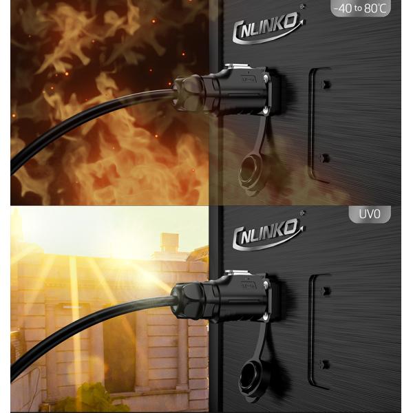 M16 3 Pin Male Female Plug Socket IP68 Standard Waterproof Wire Connector for LED Lighting