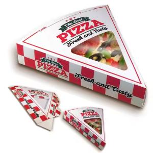 Cheap Custom Kraft Paper Pizza Boxes , Customized Sizes and Color Pizza Packaging Box for sale