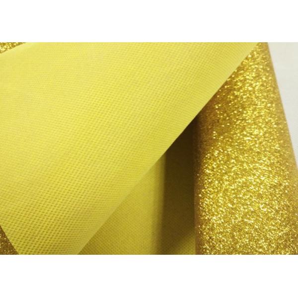 Nonwoven Fine Blue Sparkle Glitter Fabric , Real Shiny Glitter Fabric For Table Runner