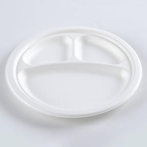 Factory direct bagasse paper plate biodegradable sugarcane bagasse plates 6-7-8