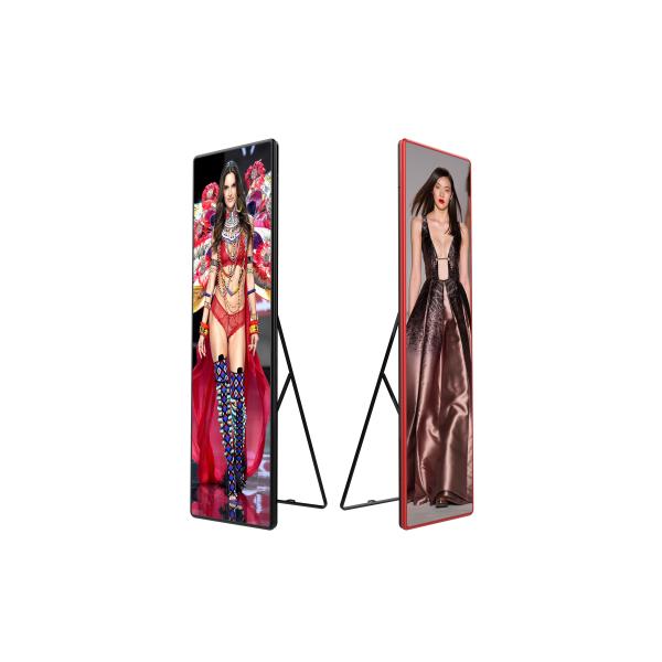 Cabinet Aluminum LED Poster Display with 680x2000mm Screen Size and 1R1G1B Color