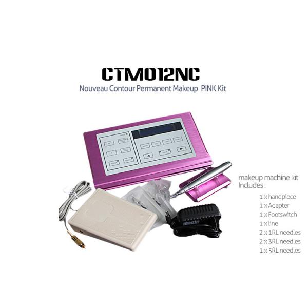 Quality Professional Pink Digital Permanent Makeup Machine Kit For Eyebrow wholesale
