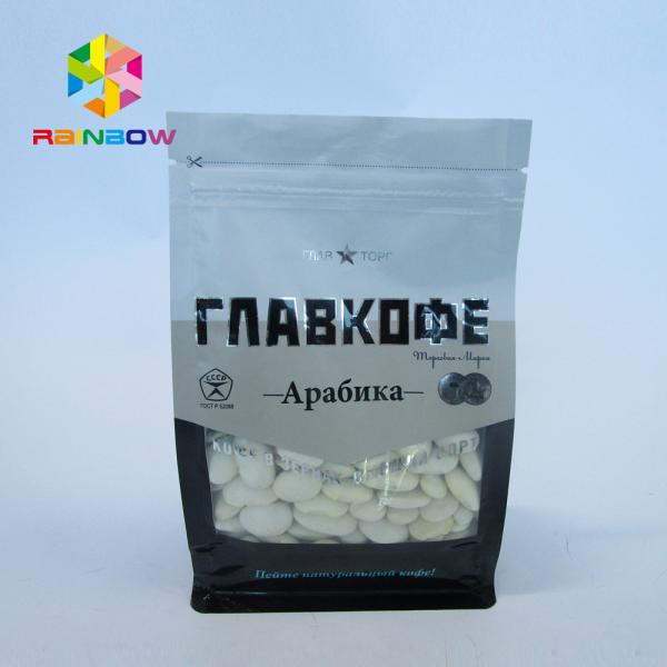 Quality Nut Candy Resealable Flat Bottom Gusset Bags Eight Sided UV Printed wholesale