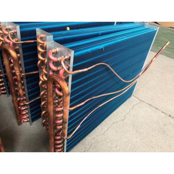 Customized Refrigeration Evaporator Coils AC Condenser Fin For Water Chiller