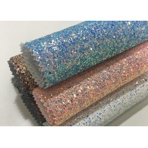 Grade 3 Pu Synthetic Glitter Fabric Wallpaper Shiny Single Side Precut Dark