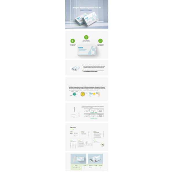 Hot selling factory price for the COVID-19 Antigen Test Kit Nasal Swab Colloidal Gold