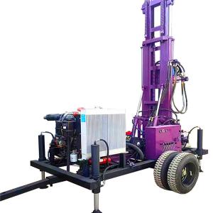 Fast Drilling Speed Portable Water Well Drilling Machine with Diesel Engine and