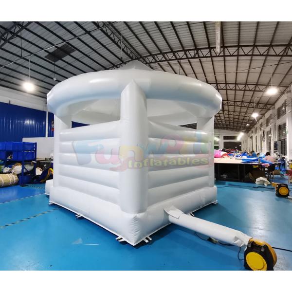 18OZ Inflatable Bounce Houses White Party Wedding Jumping Bouncer