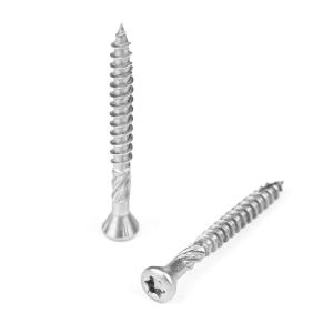 Black Zinc Plated Plain Flat Head Collated Deck Screws for Customized in ISO