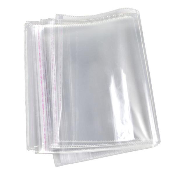 Quality Width 75cm 100pcs/Pack Extra Large Custom Printing Apparel Door-mat Packaging Self Sealing Bopp Bag Clear Plastic Cellophane Bag wholesale