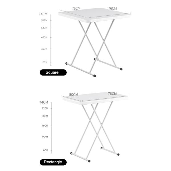 Adjustable Small Laptop Table Lightweight Home Garden Folding Coffee Table for Indoor