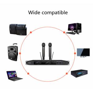 True Diversity Long Range Wireless Microphone System 300 Meters 10W