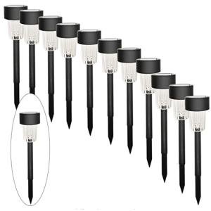 China 12 Pcs 11 Pack IP44 13.4inch Solar Garden Pathway Lights on sale