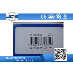 Stock Precision Angular Contact Bearings 7217 BECBP 7215 BECBP 85 X 150 X 28 MM