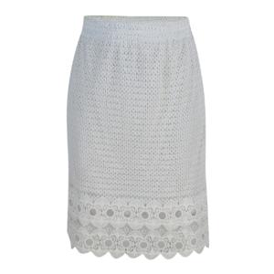 China White Color Straight Womens Fashion Skirts Lace Design With Lined Size S - XXL on sale