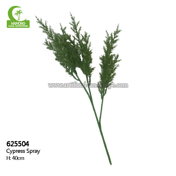 Anti Fading Anti UV Artificial Tree Branches Cypress Spray For Landscaping