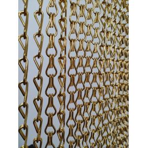 Blue Hook Chain Metal Curtain Door or Window Decor with Chain Fly Screen