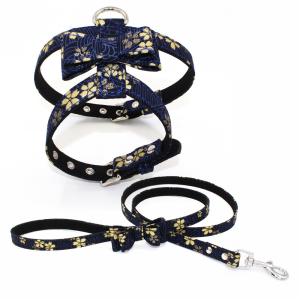 Christmas style easy walk dog harness reversible