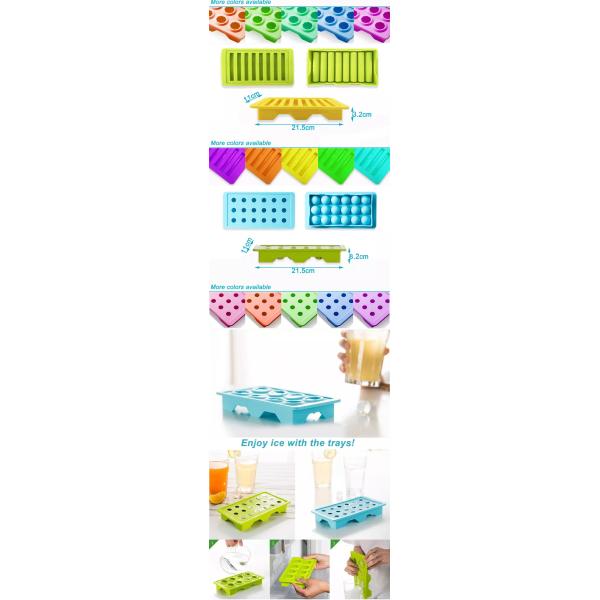 LFGB Reusable Food Grade Silicone Ice Cube Maker