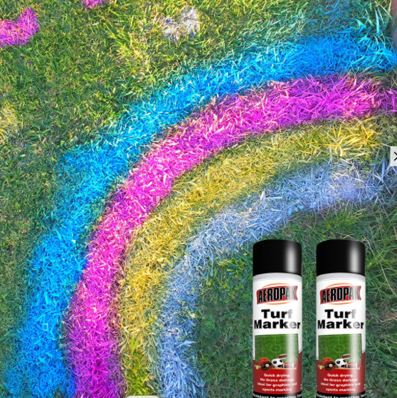 Quality Aeropak Turf Marking Paint Temporary Turf Paint Removable Safe For Real Grass wholesale