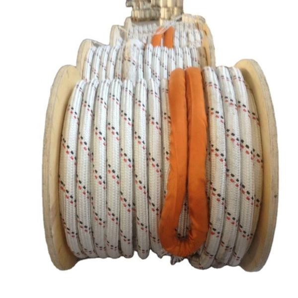 Quality Polyester Fiber Double Braided UHMWPE Rope Towing Trawling 12 Strand wholesale