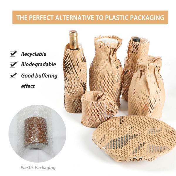 30CM*40M Brown Recycled Honeycomb Paper Custom Rolling Papers