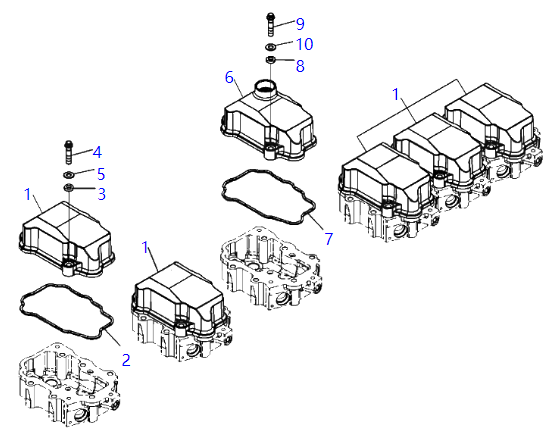 6251-11-8810 6251118810 Gasket KOMATSU Excavator Spare Parts For WA470-6 SAA6D125E-5C