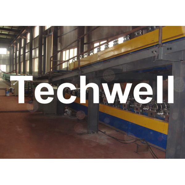 Galvanized, Color Steel PU Insulated Sandwich Panel Machine For Roof Wall Panels