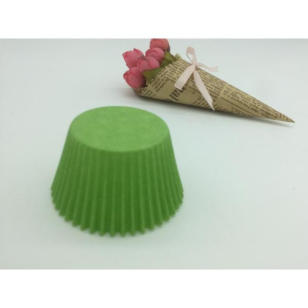 Round Shape Green Paper Cupcake Liners Celebration Cake Takeaway Food Container