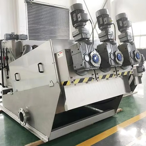 Quality Automatic Running Sludge Reduction System Wastewater Filter Press Dewatering Machine For Biogas Digester Digestate wholesale
