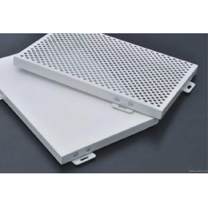 China Powder Coated Aluminum Solid Panels Exterior Metal Cladding Perforated patterns on sale