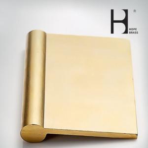 Golden Corrosion Resistant Solid Brass Hinges SGS Certification For Door