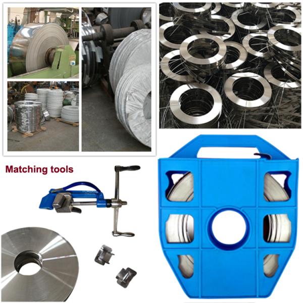 ISO9001 Cold Rolled Width 12.7mm Stainless Steel Strapping Band