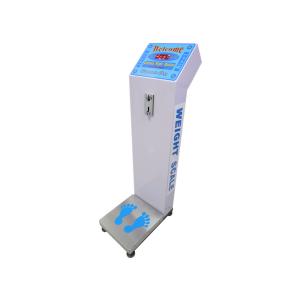Vertical Coin Operated Luggage Scales With 500kg Load Cell And 0.1 Kg Accuracy