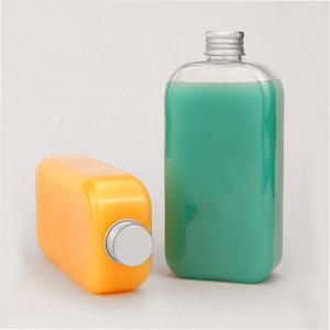 Customized Empty Plastic Juice Bottles ODM Transparent With Cap