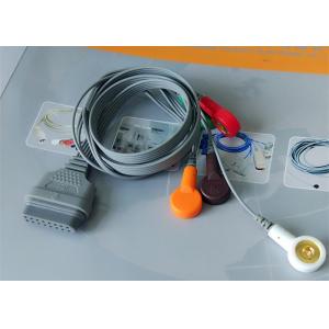 Snap Electrode Ecg Accessories Holter Cable 5 Leads For Patient Use
